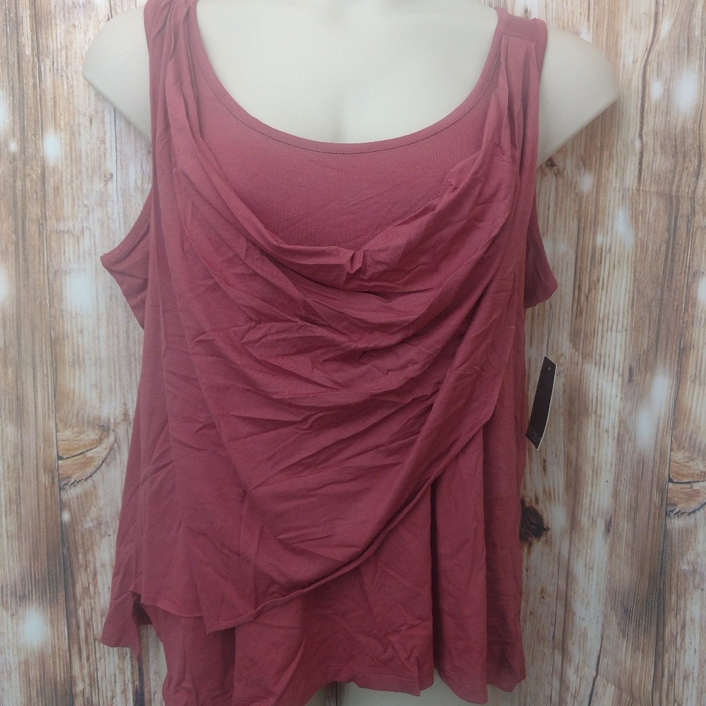 NWT Eloquii 2X Coral Draped Cami